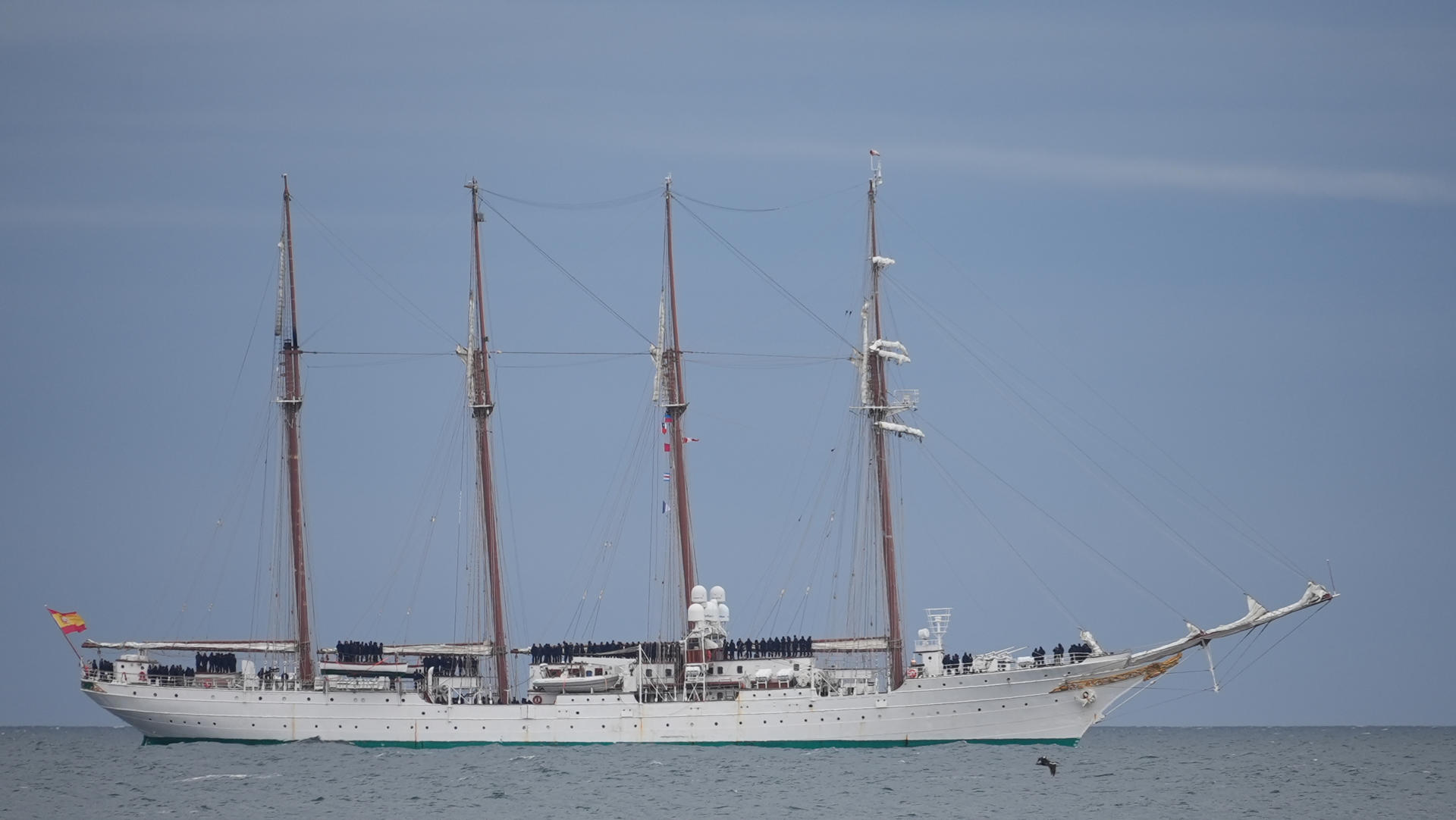 La princesa Leonor llega a Punta Arenas a bordo de Elcano