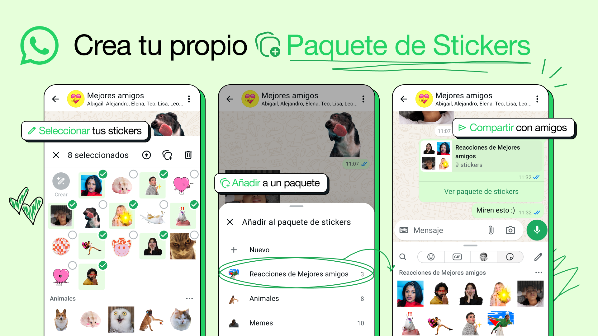 Ahora puedes crear paquetes de stickers en WhatsApp