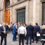 Sheinbaum se reúne en Palacio Nacional con líderes sindicales